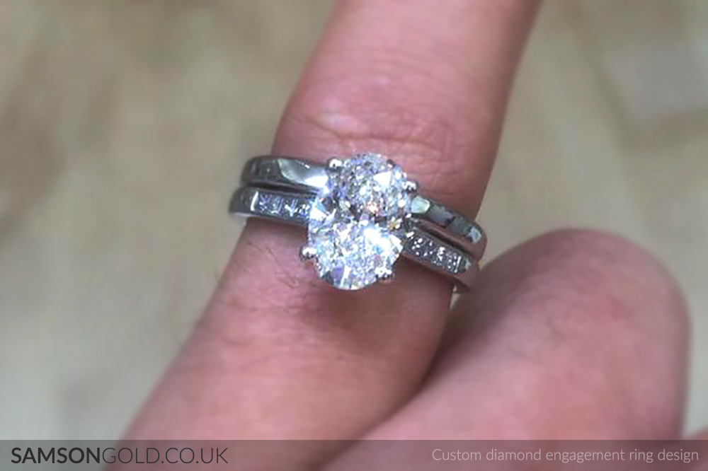 custom engagement ring design by www.samsongold.co.uk